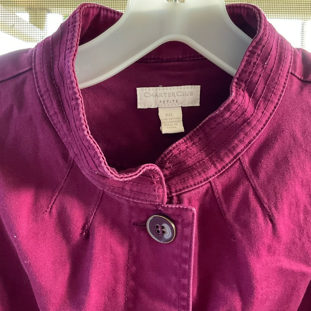 Charter Club Deep Purple Jacket